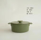 Nordic Cast Iron Enamel Pan 23-26cm - Uncoated Cookware for Soup, Stew & Seafood