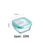 Glass Lunch Box Food Storage Containers, Meal Prep , Airtight Bento Box, for Microwave, Oven, Freezer and Dishwasher, BPA Free