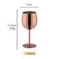 2PCS 350ml Wine Glass Stainless Steel Gold Goblet Champagne Cups Metal Juice Drinking Glass Luxury Barware Kitchen Tools