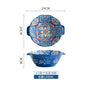 Baroque Ceramic Bowl Set - Creative Rice Soup Noodle Bowl with Handle