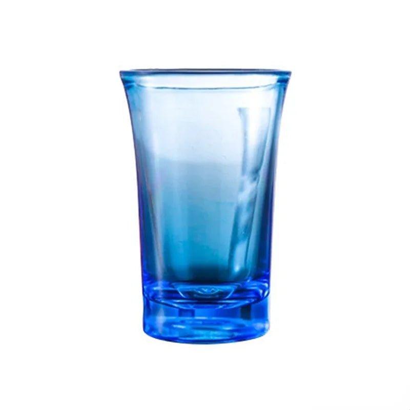 35ml Thick Bottom Shot Glass Bar White Wine Cup Color Cups Portable Drinkware Acrylic Plastic Cup Party Drinking Games