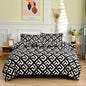 Black and White Bedding Set for Double Bed sabanas cama matrimonial Queen/King Comforter Sets Single Duvet Cover with Pillowcase