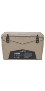 45 Quart Towable Ice Chest Cooler with Wheels - Pro Tough Roto Molded Outdoor Camping Cooler