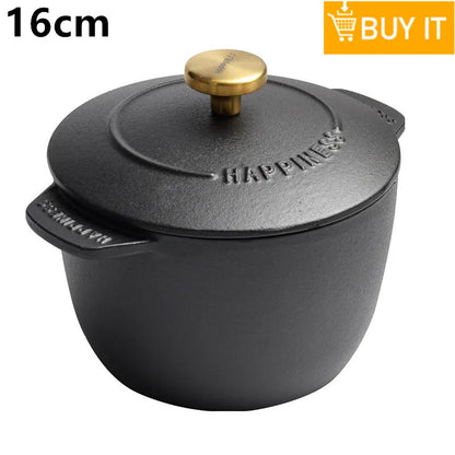 28cm Enameled Cast Iron Dutch Oven 6Qt Cast Iron Casserole Dish with Lid for Bread Baking And Stew Kitchen Cookware Braised Pot