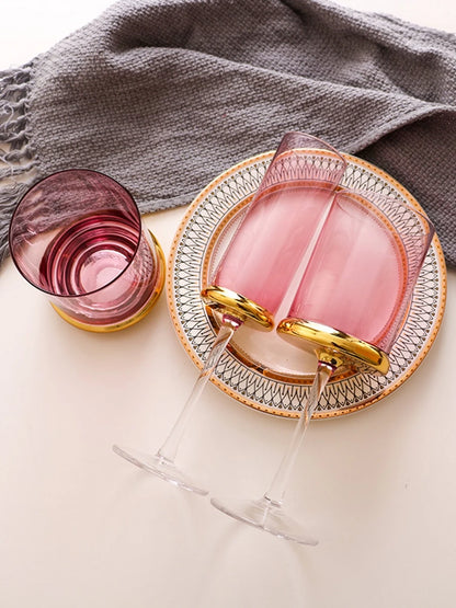 Nordic Gold Red Wine Glass Crystal Glass Champagne Glass Home Juice Glass Goblet Wine Glass Model Room Bar Barware