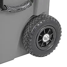 45 Quart Towable Ice Chest Cooler with Wheels - Pro Tough Roto Molded Outdoor Camping Cooler