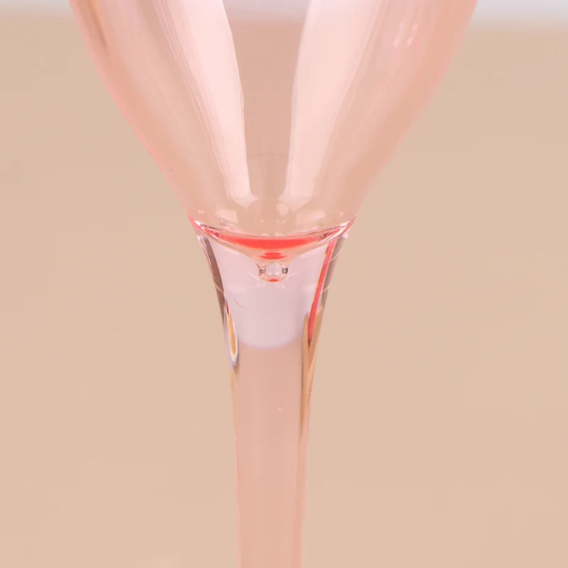 5Pcs 5oz/5.5oz Acrylic Champagne Goblet Glasses Cup Transparent Cocktail Glass Cups Anti-fall Goblet For Bar Pub Club Drinkware