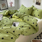 Bed Linen Bed Sheets Set Stripes Dots Duvet Cover Set Quilt Cover Bed Sheet Quilt Sets Queen Size INS Blogger Comforter Sets