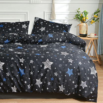 Black and White Bedding Set for Double Bed sabanas cama matrimonial Queen/King Comforter Sets Single Duvet Cover with Pillowcase