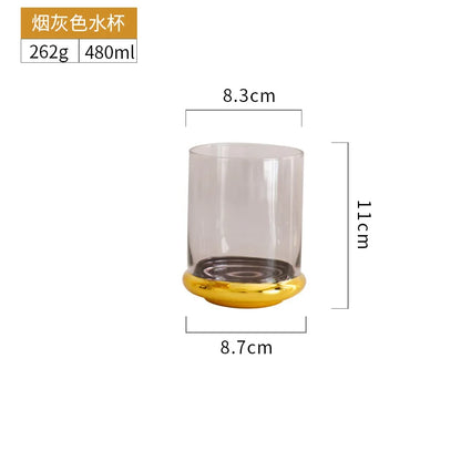 Nordic Gold Red Wine Glass Crystal Glass Champagne Glass Home Juice Glass Goblet Wine Glass Model Room Bar Barware