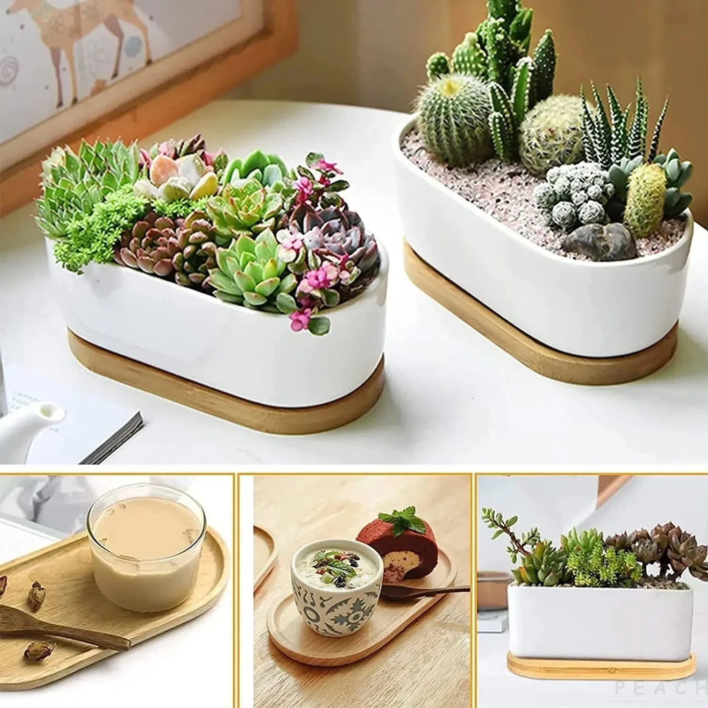 1Pc Japanese Tableware Wooden Plate Beech Oval Tray Mini Solid Wood Small Plate Children's Whole Wooden Plate Wooden Plate 18cm