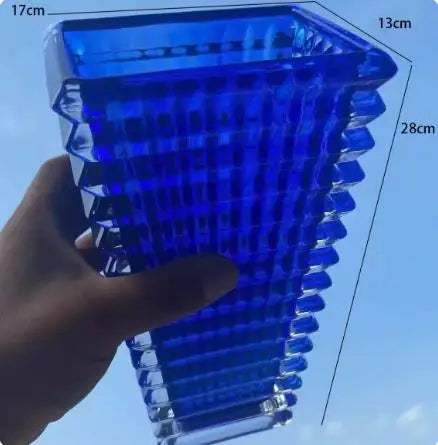 Light and Luxurious Crystal Glass Vases Transparent Decorative Decorations Flower Arrangement Water Culture and Flowers