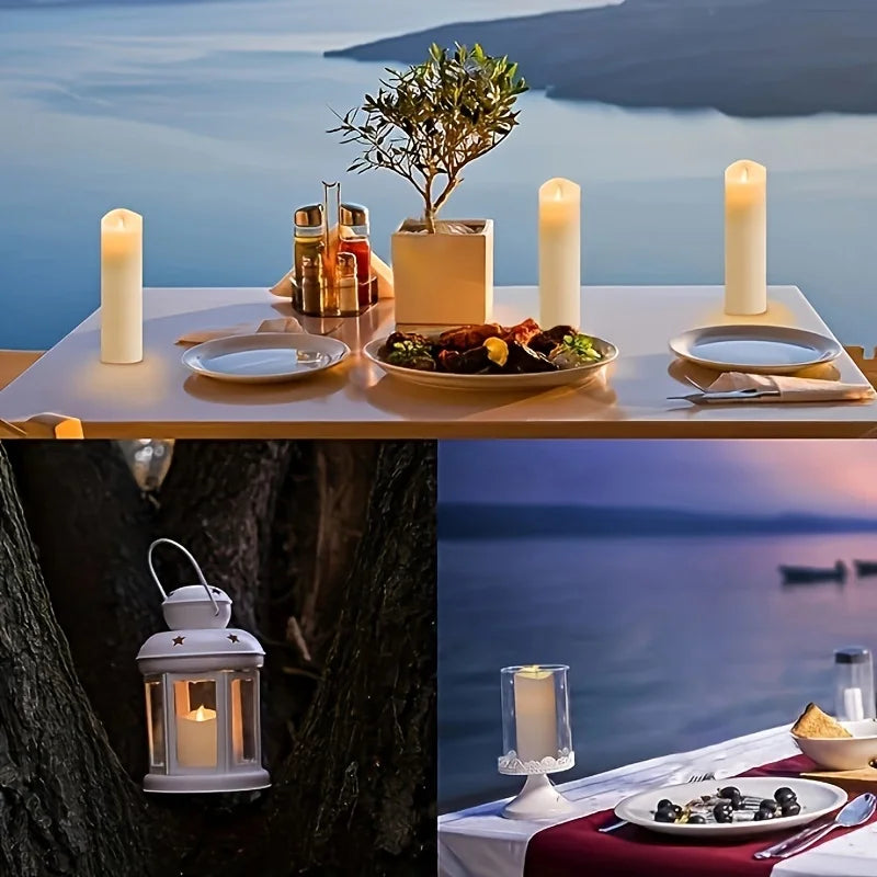 Flameless Candles with Remote - Waterproof LED Candles for Outdoor & Indoor
