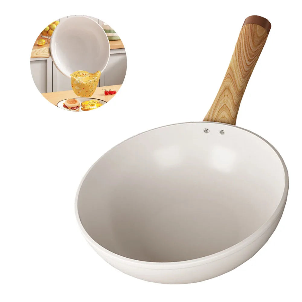 30cm Ceramic Wok Frying Pan - Non-Stick Skillet for Induction & Gas Stove