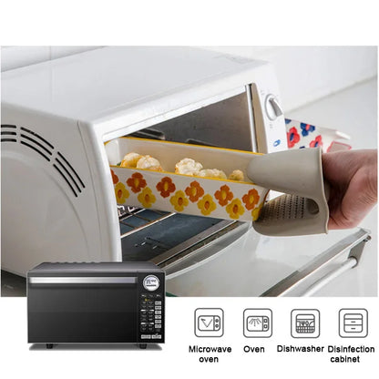 Ceramic Baking Dish Roasting Lasagna Pan  Rectangular Dish Bakeware Pan With Handle Oven Kitchen Baking Tool