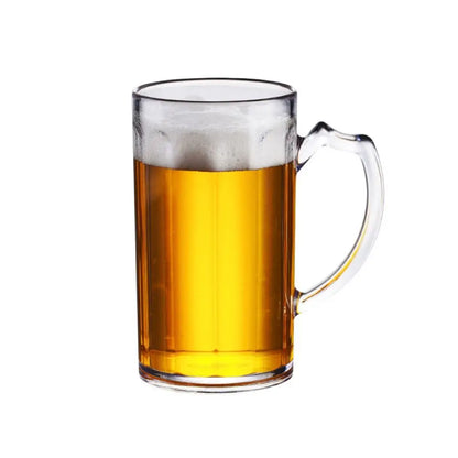 Drinkware Acrylic Beer Mug Transparent Anti-fall Beer Cup Plastic Unbreakable Water Cup Bar