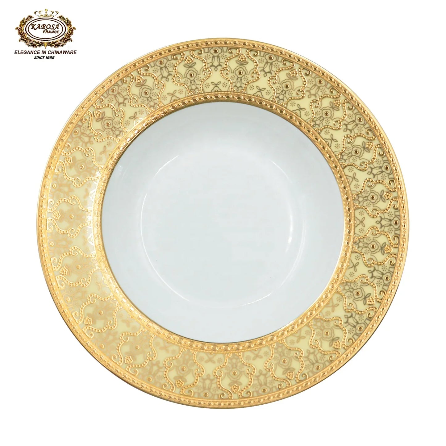 Luxury Gold Rim Ceramic Plates Sets China Porcelain Gold Dinner Set Royal Tableware Gold Tableware