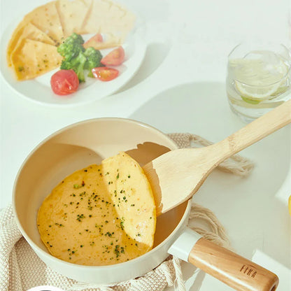 Korean Ceramic Non-Stick Wok - Milk Pot Frying Pan for Induction & Gas Stove