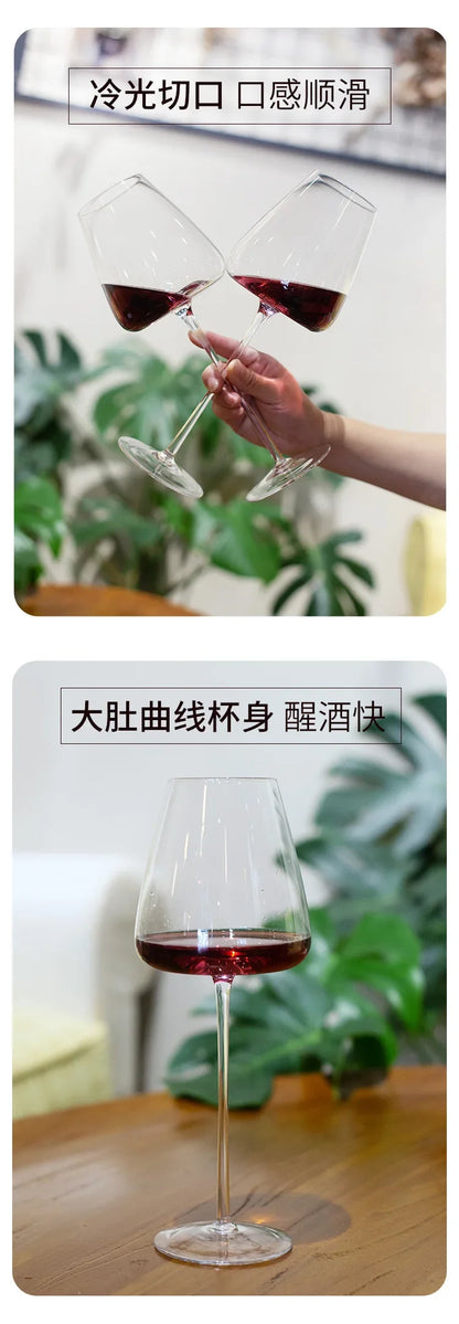 High-End Red Wine Goblet Set 2pcs - Burgundy Bordeaux Champagne Glasses