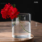 Glass Flower Vase desk decoration Modern Small Cylinder Flower Centerpiece Vases for Home Office Wedding Table