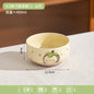 Japanese Style Cute Ceramic Bowl Cartoon Fruit Household Tableware Dessert&Cereal Noodles Rice Bowls Dining Decor Tableware