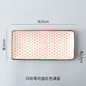 Crockery Party Dinner Dishes Tableware Set Japanese Sushi Plate Creative Underglaze Rectangular Dish Household Cold Plates 1 PC
