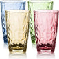 17 oz Plastic Tumblers Drinking Glasses Clear Acrylic Cups Wine Glassware Beverage Drinkware Tumbler for Poolside Party