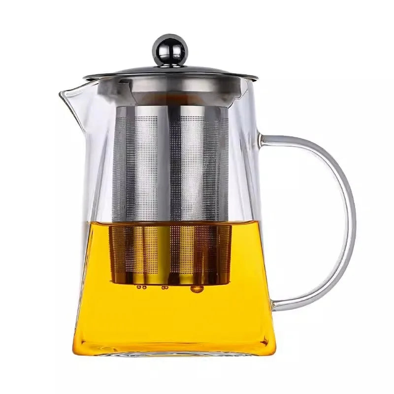 Glass Teapot with Infuser - Tea Set Kettle Maker for Loose Leaf Tea