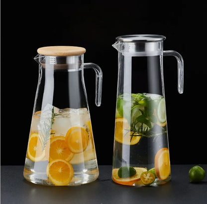 Drinkware Transparent Kettle Lemonade Container Cold Beverage Dispensing Jug for Water Beverage Acrylic Dispenser Jug With Lid