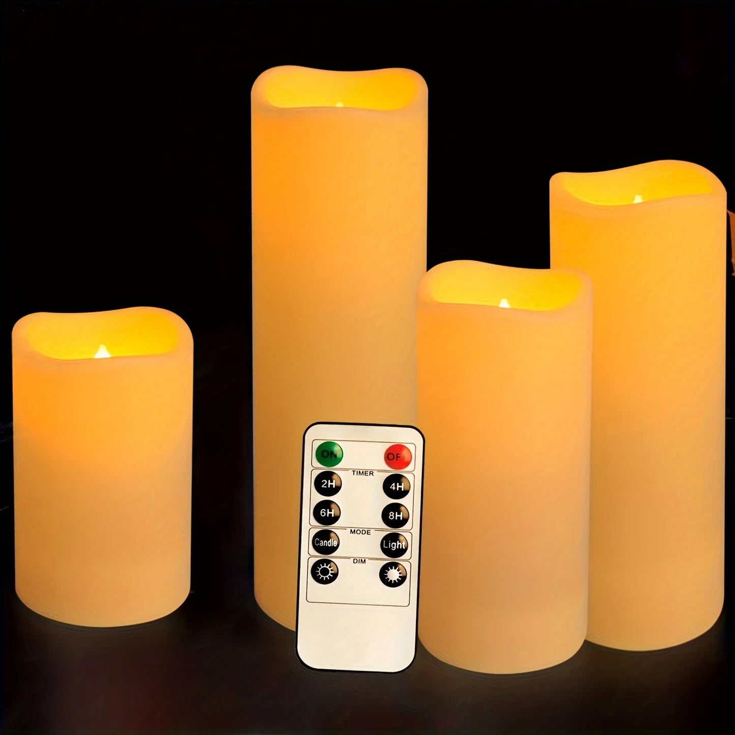 Flameless Candles with Remote - Waterproof LED Candles for Outdoor & Indoor