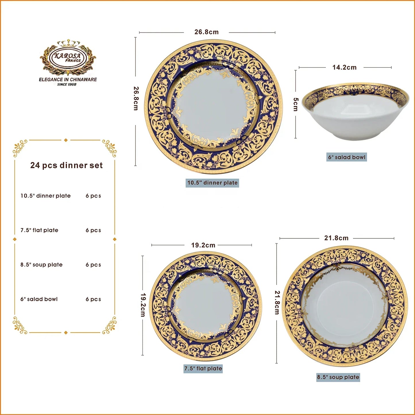 Royal Style Embossed Gold Rim Plates And Bowls Set Ceramic Dinner Set Dinnerware