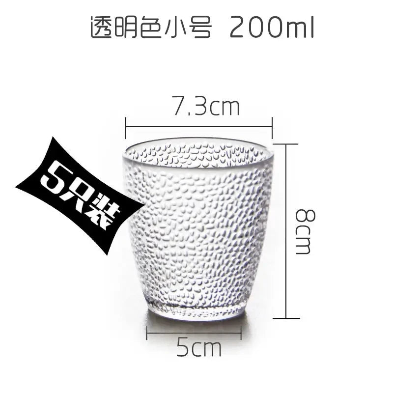 5PCS Acrylic Juice Glass Colorful Diamond Water Glass Hotel Restaurant Wine Drink Cup Home Party Supplies