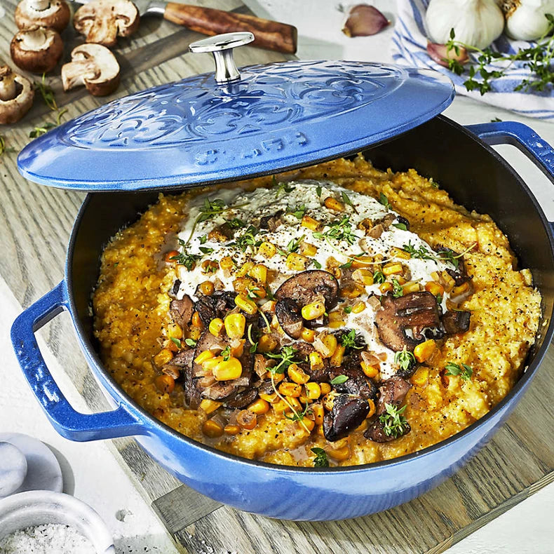 28cm Enameled Cast Iron Dutch Oven 6Qt Cast Iron Casserole Dish with Lid for Bread Baking And Stew Kitchen Cookware Braised Pot