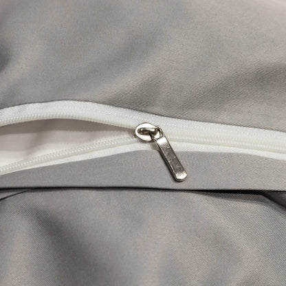 European Style Gold Edge Embroidered Bedding Set Luxury White Satin Cotton Duvet Cover Bed Sheets Pillowcases King Queen Size