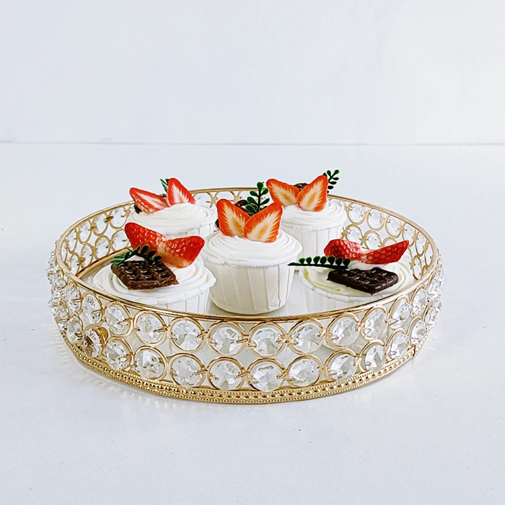 1 Pcs/lot Crystal Clear Acrylic Round Cylinder Display Nesting Riser Stands Dessert Display cupcake plate Food Platter Tray