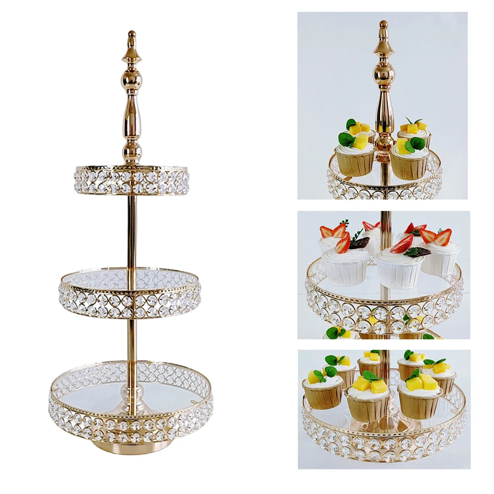 1 Pcs/lot Crystal Clear Acrylic Round Cylinder Display Nesting Riser Stands Dessert Display cupcake plate Food Platter Tray