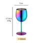 2PCS 350ml Wine Glass Stainless Steel Gold Goblet Champagne Cups Metal Juice Drinking Glass Luxury Barware Kitchen Tools