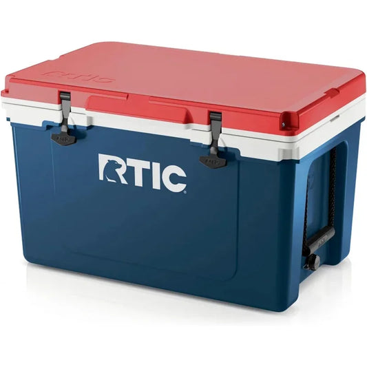 RTIC Ultra-Light 52 Quart Hard Cooler Insulated Portable Ice Chest Box for Beach, Drink, Beverage, Camping, Picnic, Fishing, Boa