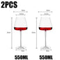 High-End Red Wine Goblet Set 2pcs - Burgundy Bordeaux Champagne Glasses