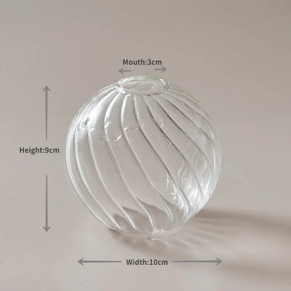 Transparent Vase Modern Home Decor Vase Decoration Home Wedding Clear Glass Vase Nordic Vases Set Hydroponic Vase