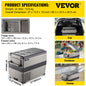 VEVOR 20L 22L 35L 45L 55L Car Refrigerator Mini Fridge Freezer Portable Compressor Cooler 12/24V DC 110-240V Ice Box for Camping