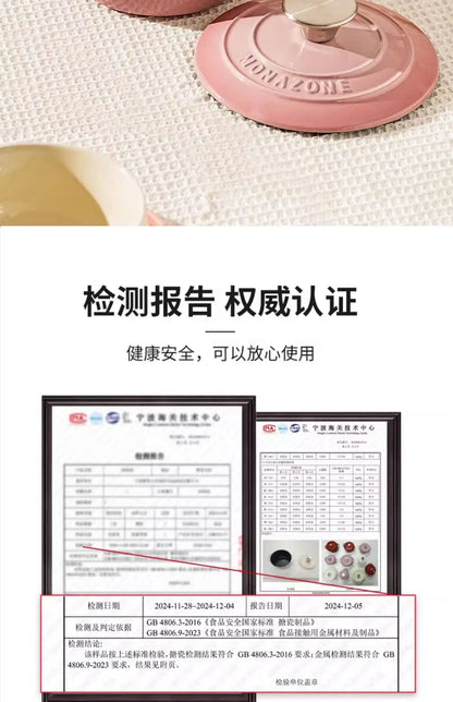 Enameled Mini Cast Iron Dutch Oven 1.7L for Cooking Bake Bread Cast Iron Pot Casserole Dish Heavy Milk Pot Pink Kitchen Stew Pot