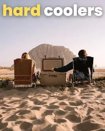 RTIC Ultra-Light 52 Quart Hard Cooler Insulated Portable Ice Chest Box for Beach, Drink, Beverage, Camping, Picnic, Fishing, Boa