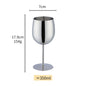 2PCS 350ml Wine Glass Stainless Steel Gold Goblet Champagne Cups Metal Juice Drinking Glass Luxury Barware Kitchen Tools
