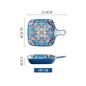 Baroque Ceramic Bowl Set - Creative Rice Soup Noodle Bowl with Handle