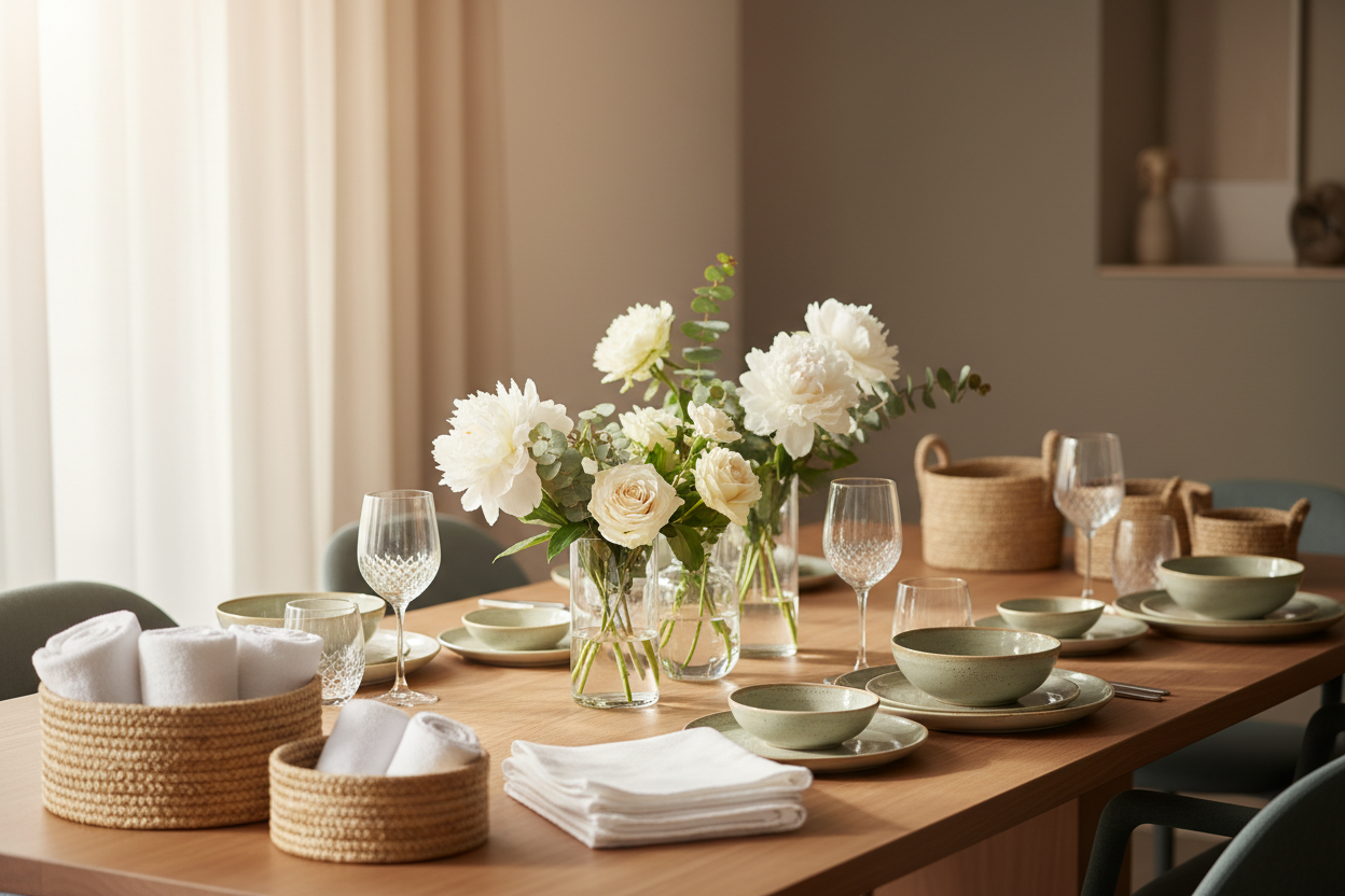 Premium table setting hero banner